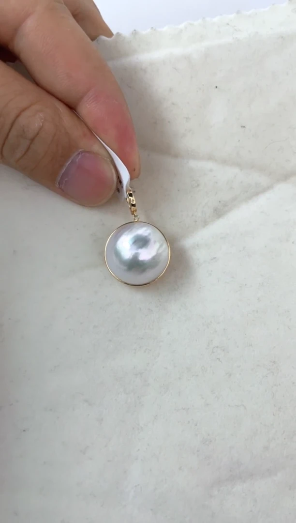 【闪购商品】海水珍珠颈饰18K金镶嵌17-18mm