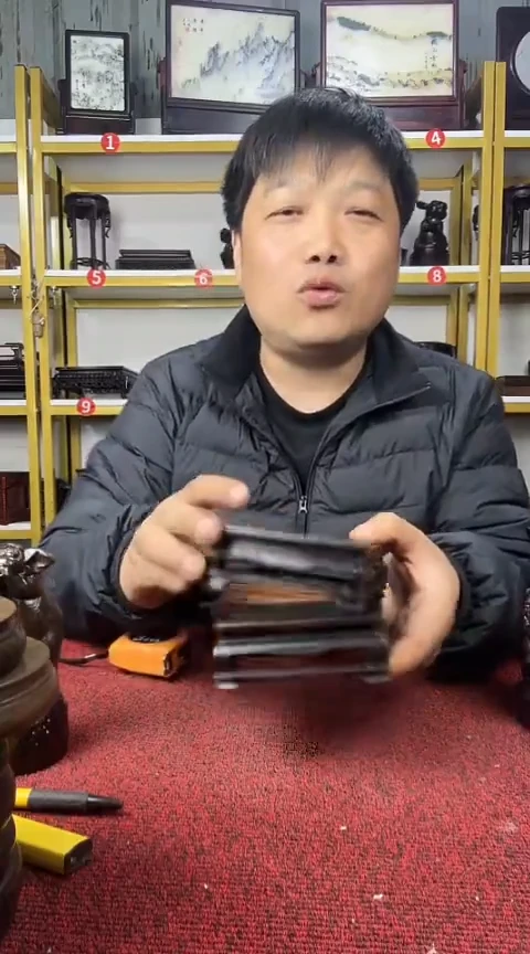 木大叶紫檀明式款10CM//2个