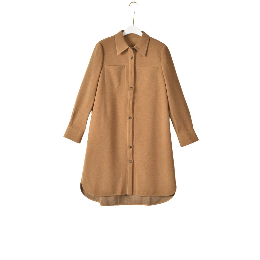 GPF1【专柜捡漏】大码时尚女装QaC-外套6988-土黄正码