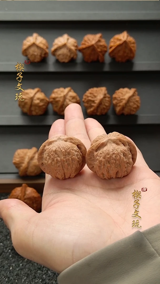 把件文玩核桃开播福福 36mm 血麒麟 全品无修