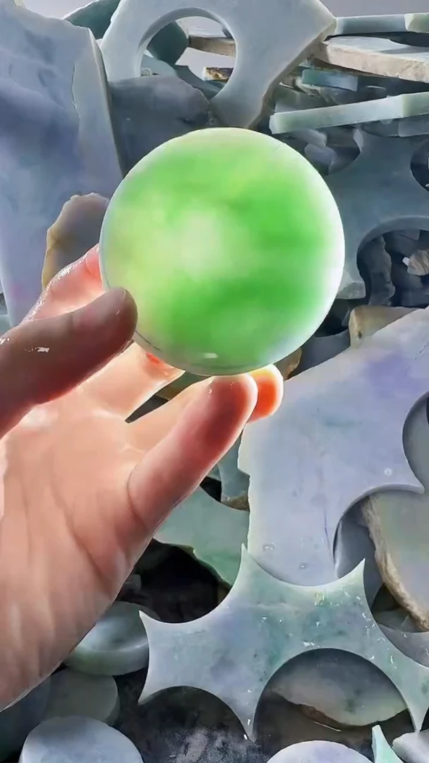 裸石翡翠缅甸翡翠A货文146