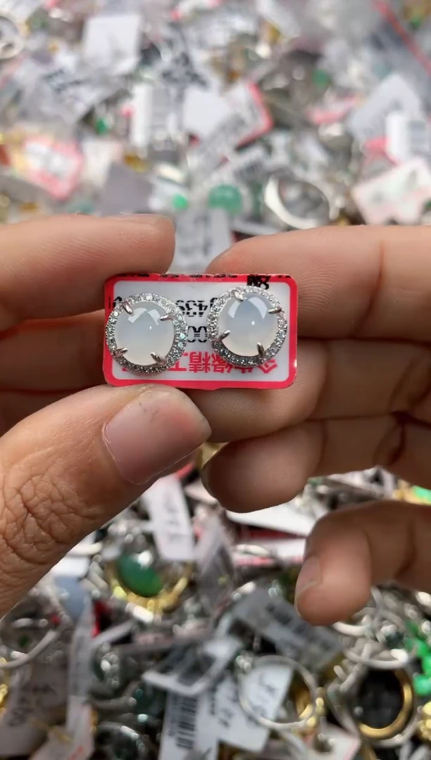 银S925镶嵌戒指翡翠8888----10
