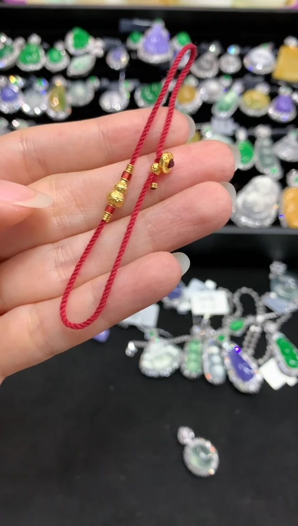 【闪购商品】定制足金手链W202|1599