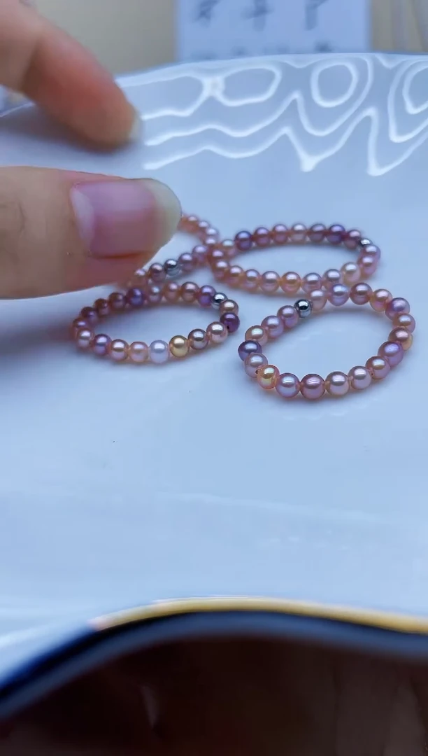 未镶嵌戒指淡水珍珠戒指多样性发其一