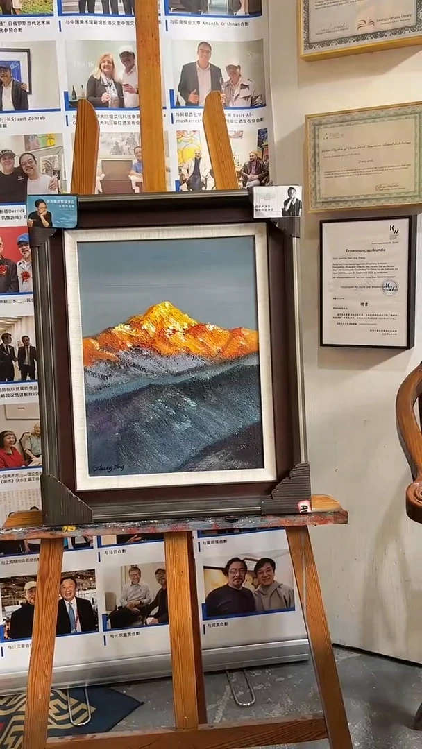 国画张敬油画作品8