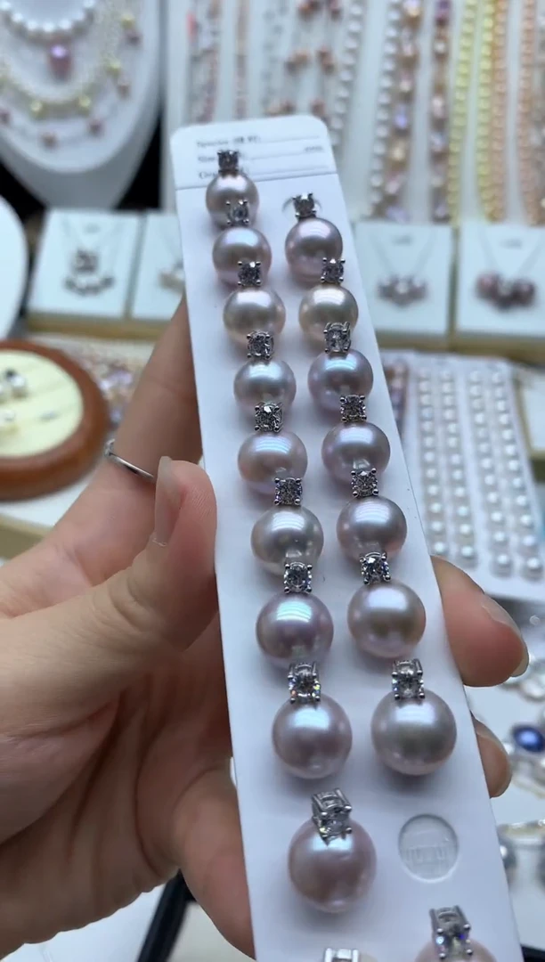 淡水珍珠银S925镶嵌吊坠(不含链)多样性发其一