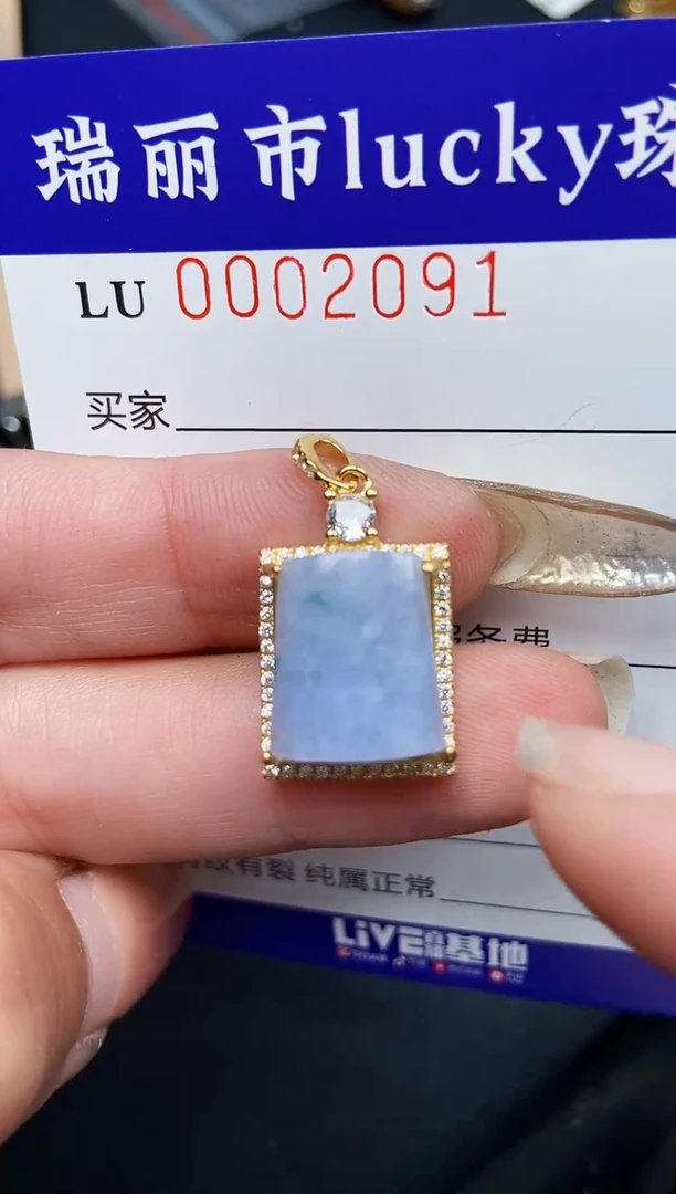 【闪购商品】翡翠颈饰银S925镶嵌2091