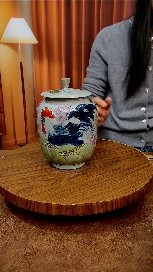 摆件陶景德镇手工手绘釉下彩陶瓷