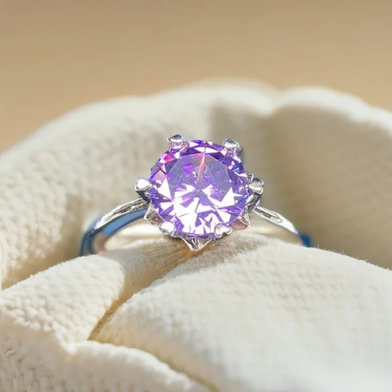 繁繁甄选KZN1002紫戒指