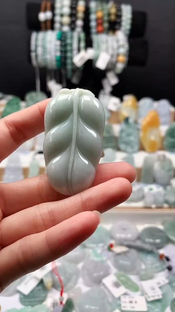 吊坠(不含链)未镶嵌翡翠88大叶子