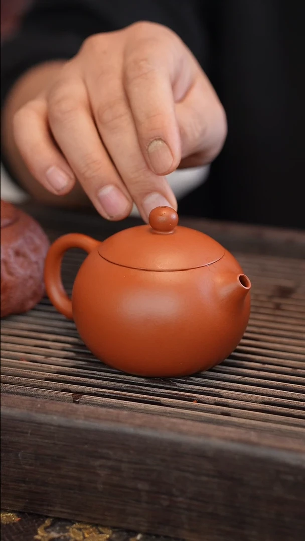 茶壶紫砂朱泥 半手工 西施 200cc