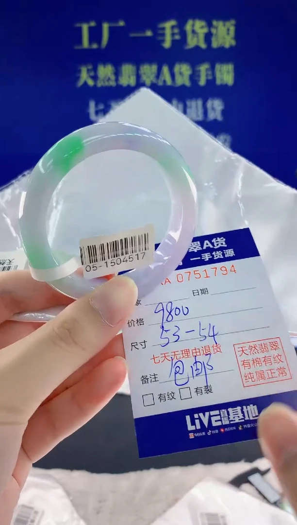 未镶嵌手镯翡翠94天然翡翠A货