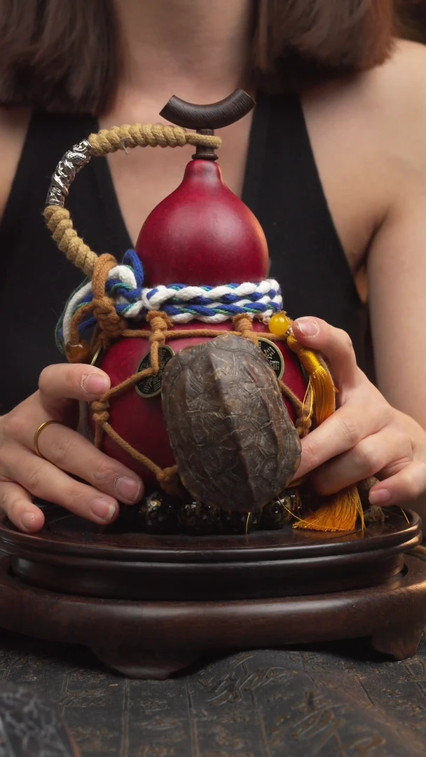 1569大漆葫芦酒葫芦摆件