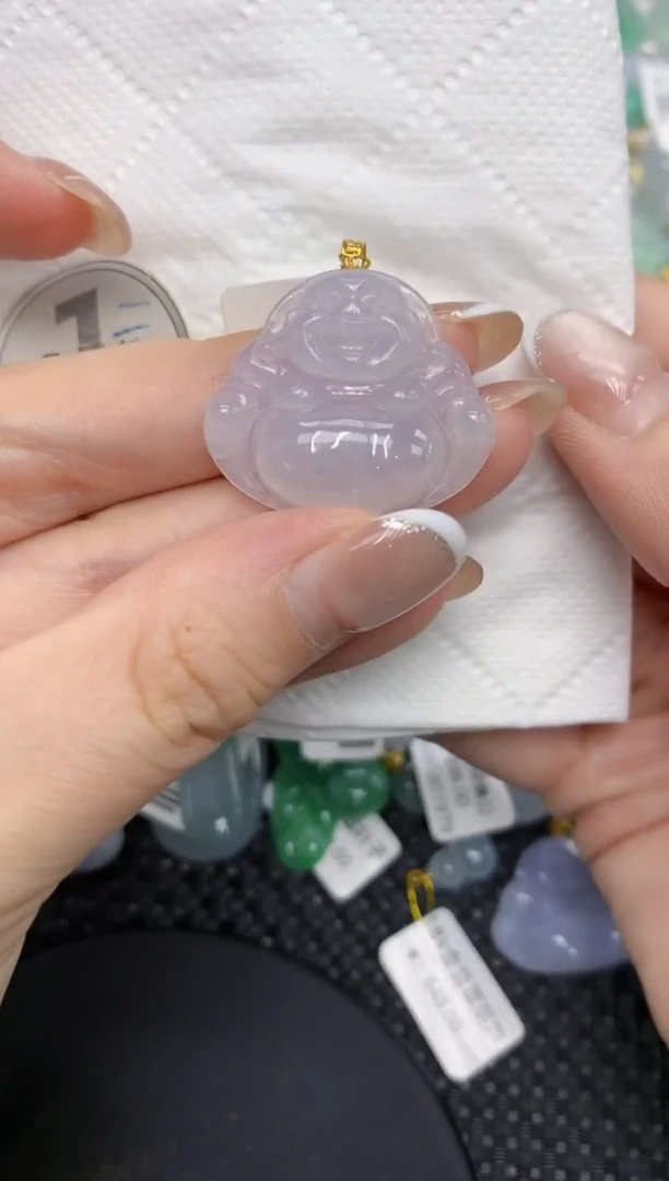 颈饰18K金镶嵌翡翠1111111