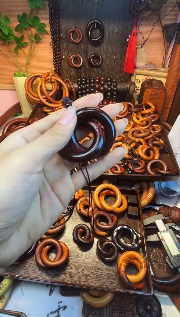 枣木   玉化25乾坤圈手工