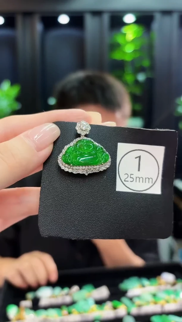 颈饰未镶嵌翡翠 缅料A货/支持复检/一件