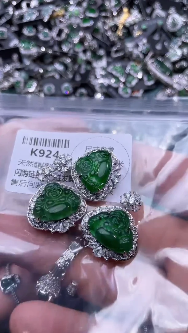 【闪购商品】翡翠颈饰未镶嵌K924多样性发其一