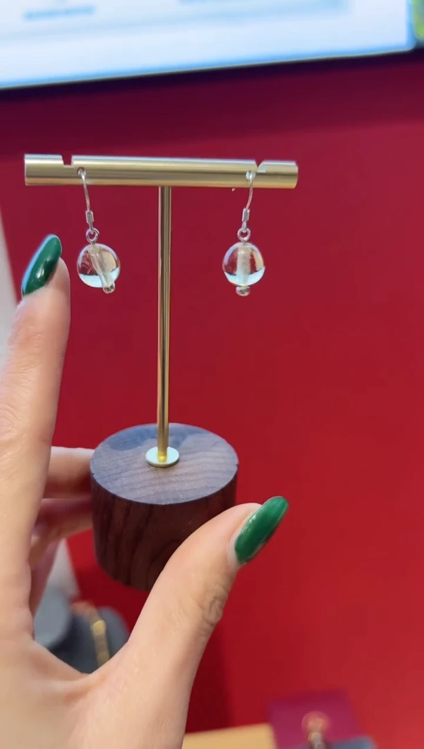 玻璃吸管款11004367能量耳饰两只