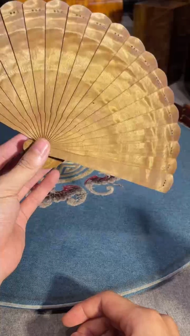 乌木类成套家具金丝楠扇子 8