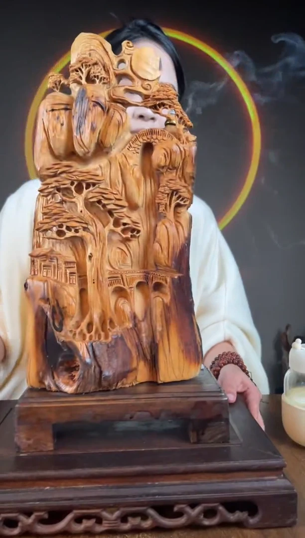 柏木（崖柏）手工摆件,先抢先得! 编号:398