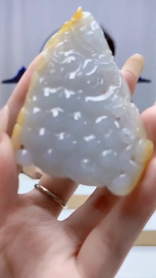 未镶嵌定制翡翠4829DD-毛货挂件144