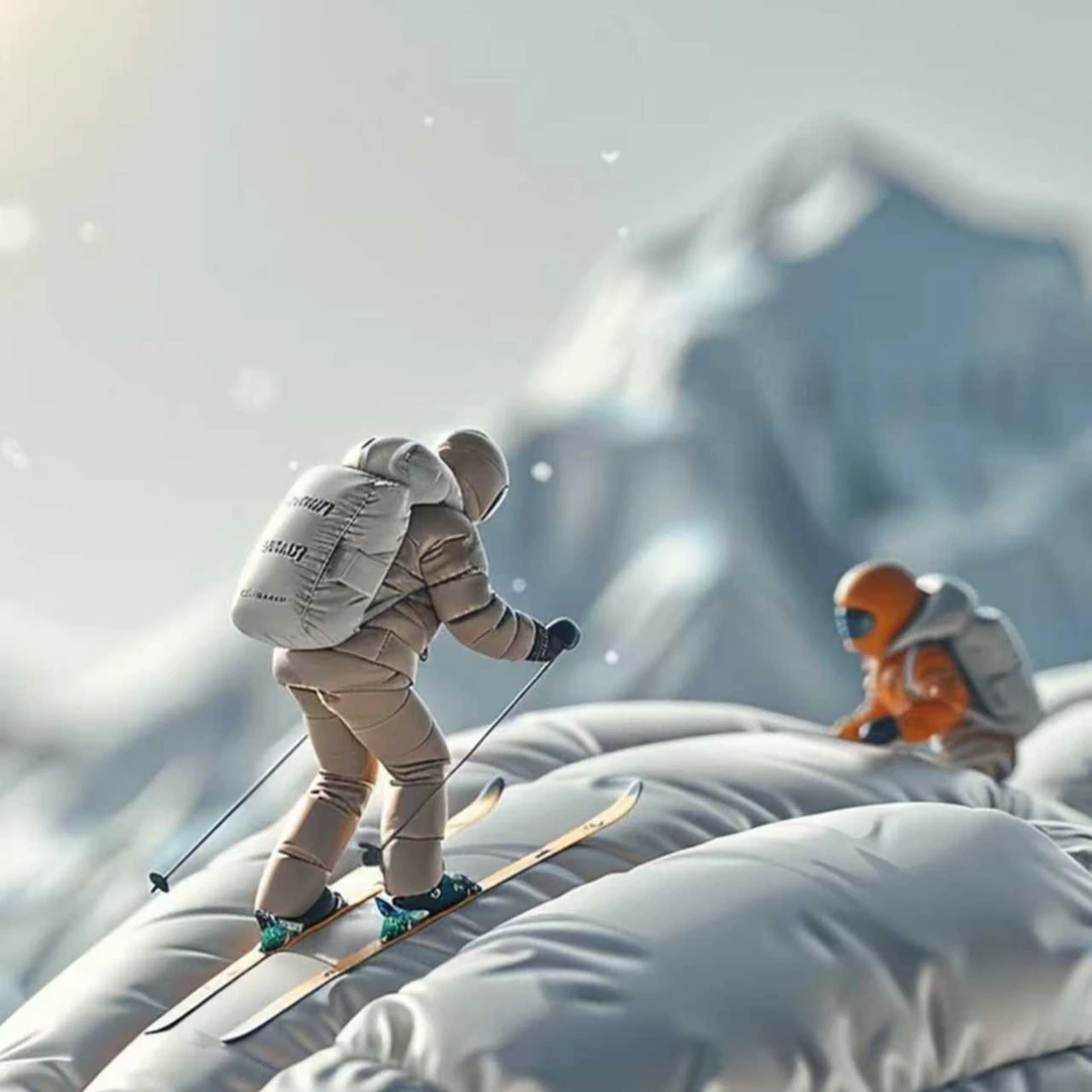 【羽绒系列】90白鸭绒轻量化连帽立体架构排骨羽绒服CZ-1838