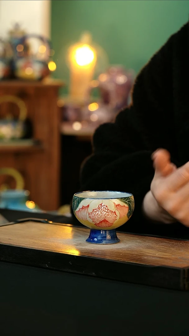 【闪购商品】杯手绘心瓷陶瓷 浮力