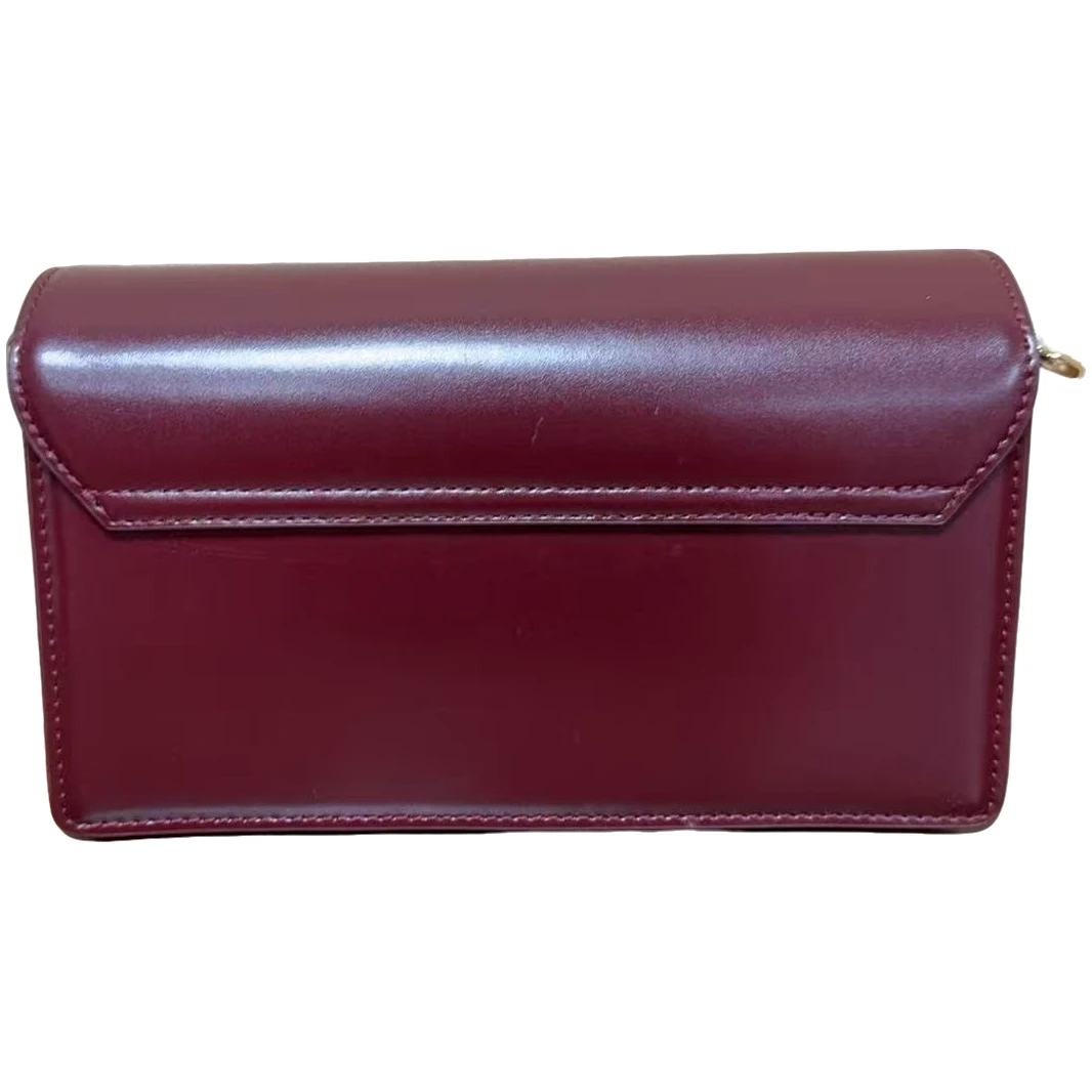 TOLEX2025新款手工时尚百女包k链条豆腐红色21.5cm