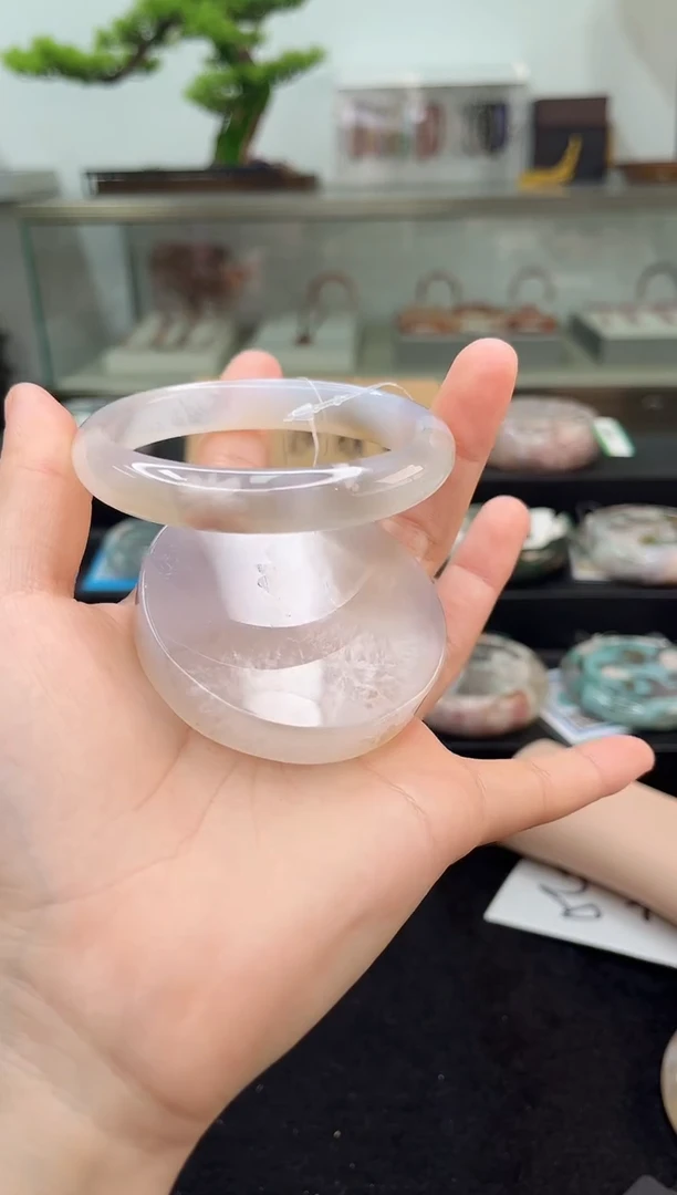 未镶嵌手镯石英质玉61圈口（赠品镯心）3985268