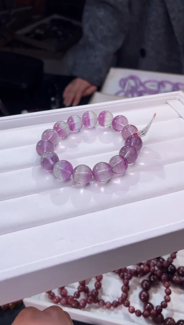 【闪购商品】萤石/未镶嵌K28萤石手串14MM/多样性发一