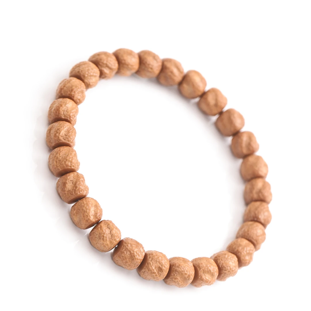 灵蛇·纯手工雕刻猴头核桃手串