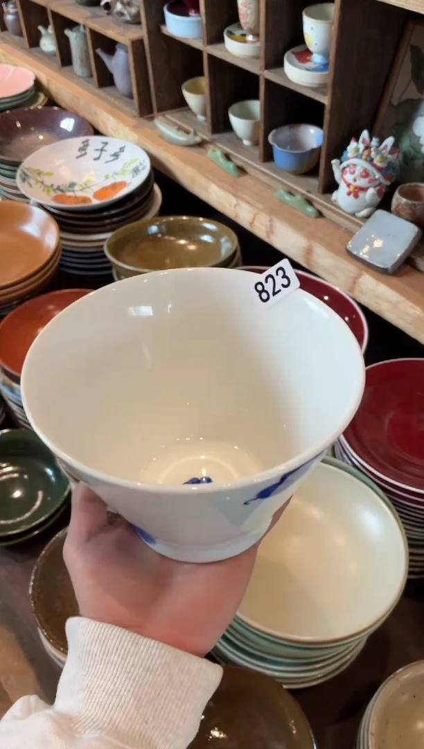 瓷片阿****?823手绘葫芦大斗碗1个