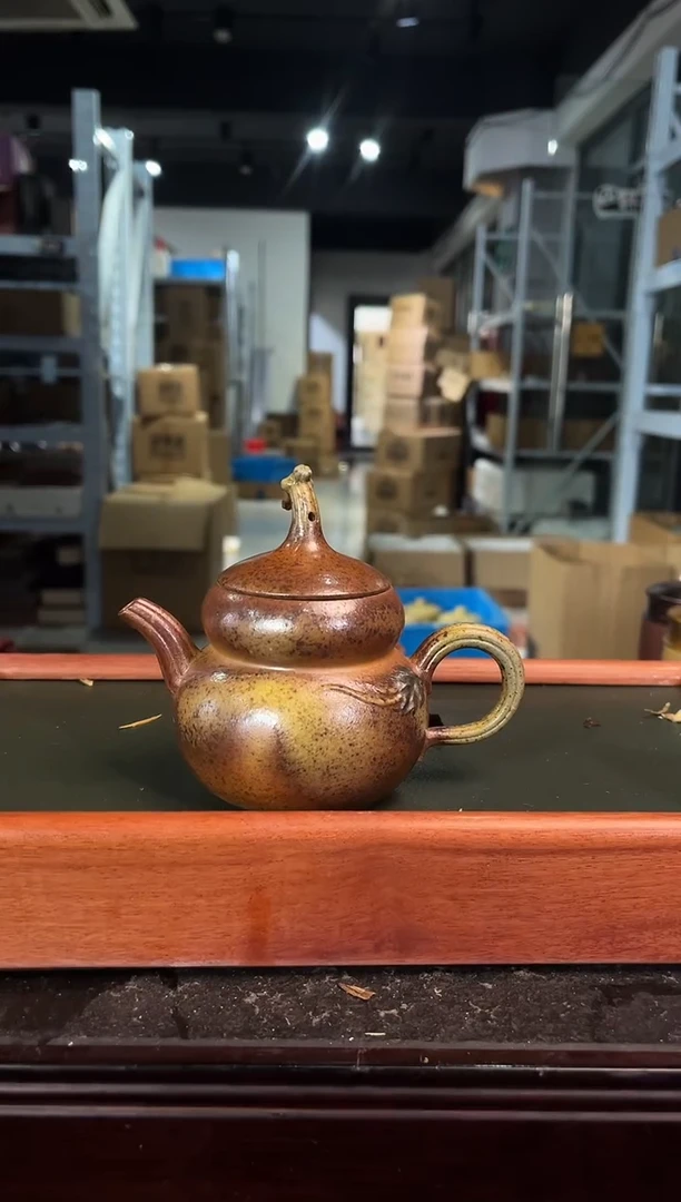 宜兴紫砂 紫砂茶壶  葫芦杯