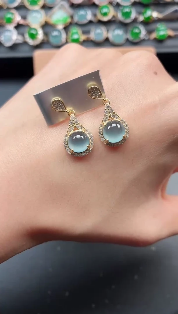 银S925镶嵌戒指翡翠111