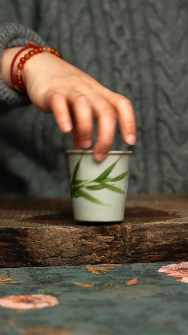 【闪购商品】杯釉下彩手工手绘同款陶器