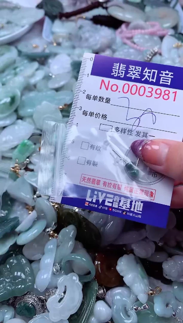 翡翠未镶嵌吊坠(不含链)3981