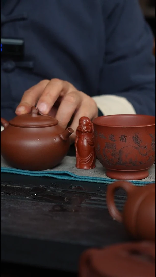 茶壶紫砂精工紫砂竹韵