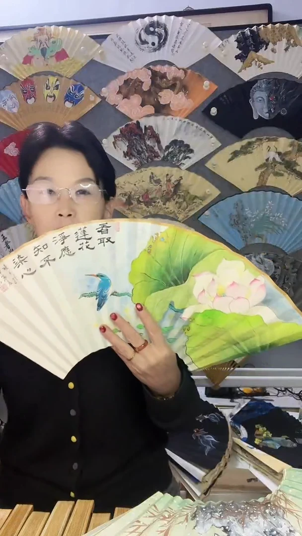 扇子九五寸十八方玉竹折扇