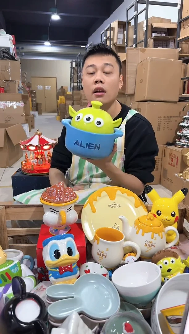 瓷片原盒三眼仔砂锅