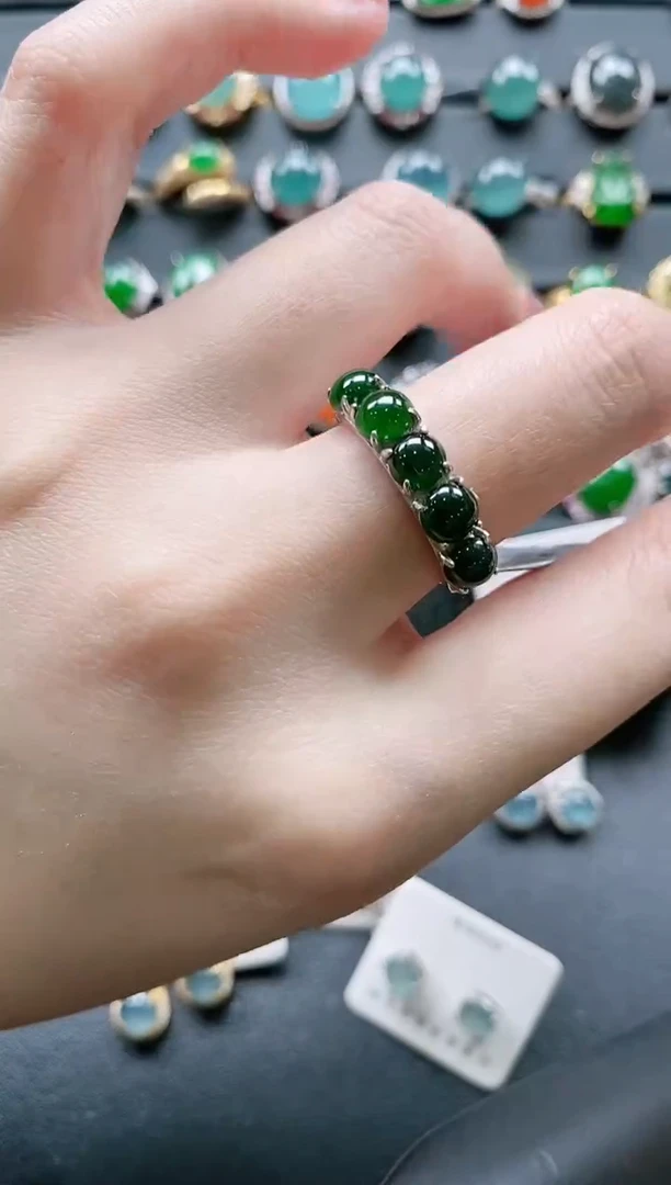 【闪购商品】翡翠戒指银S925镶嵌11111111