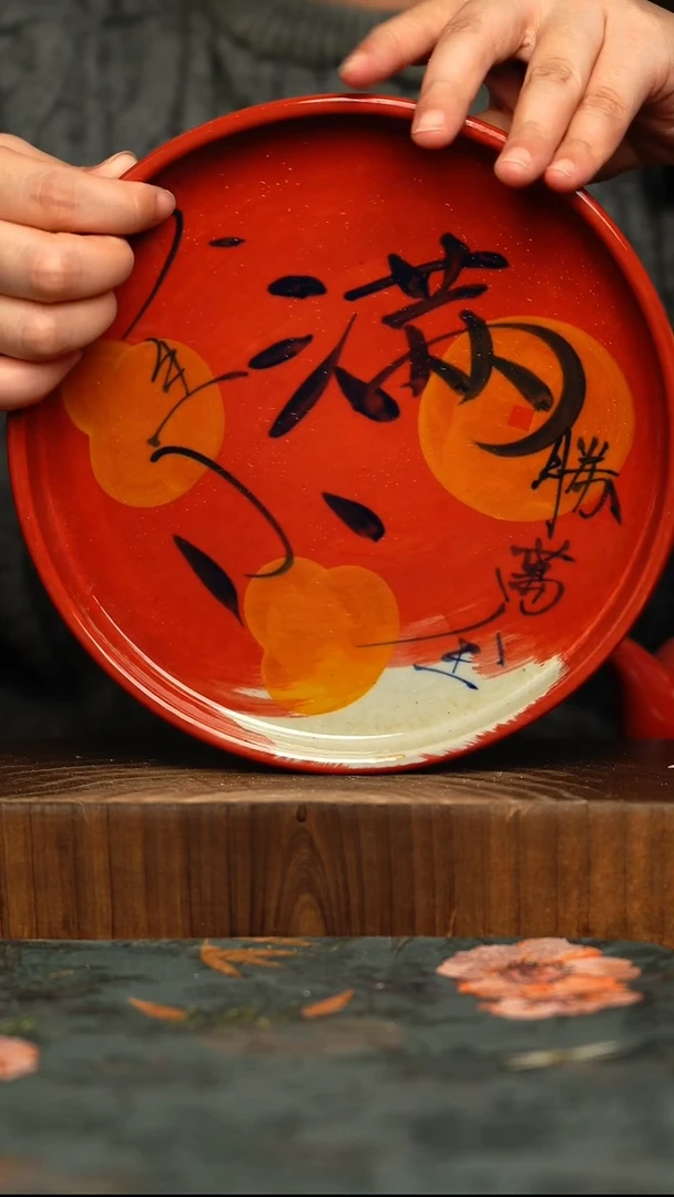 杯釉下彩手工手绘同款陶器