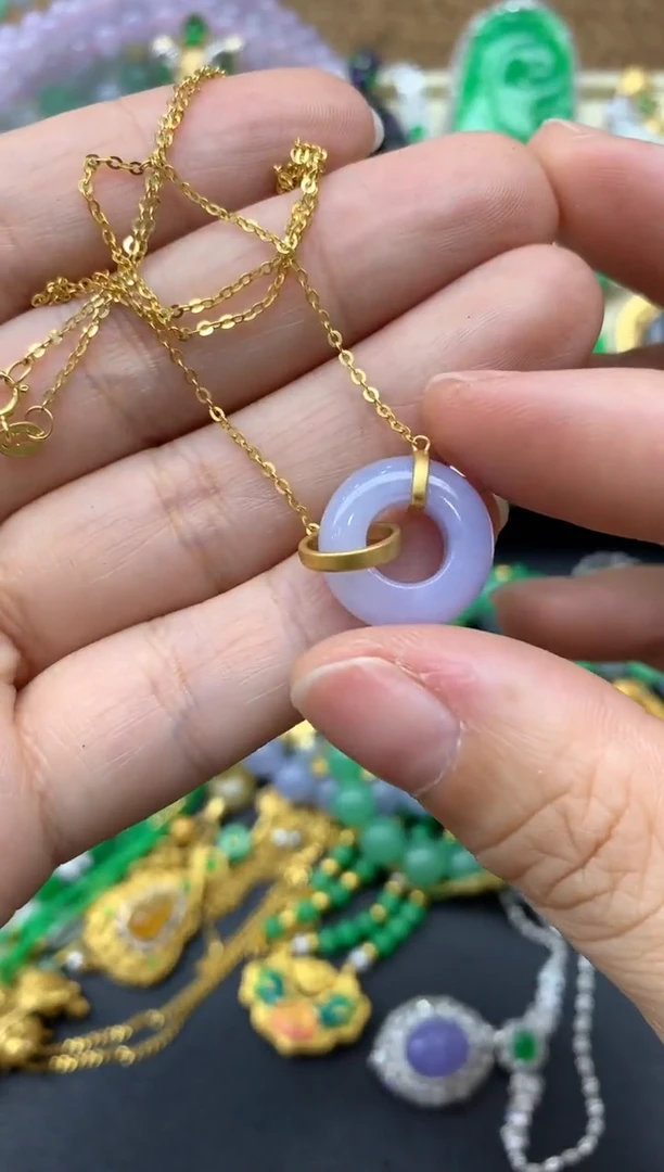 【闪购商品】翡翠颈饰18K金镶嵌300-中国好珍宝