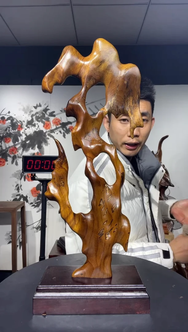 【闪购商品】金丝楠木雕金丝楠木工艺品摆件