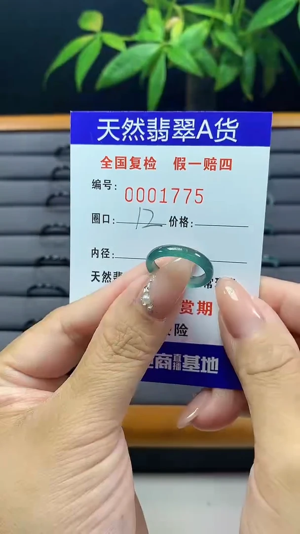 【闪购商品】翡翠戒圈未镶嵌天然翡翠A货1775