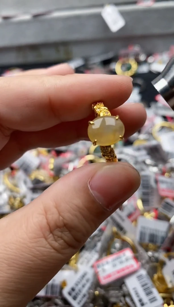 【闪购商品】翡翠戒指银S925镶嵌77777----2