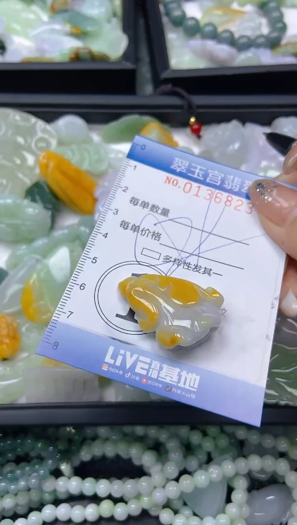 翡翠未镶嵌颈饰闪购0136823