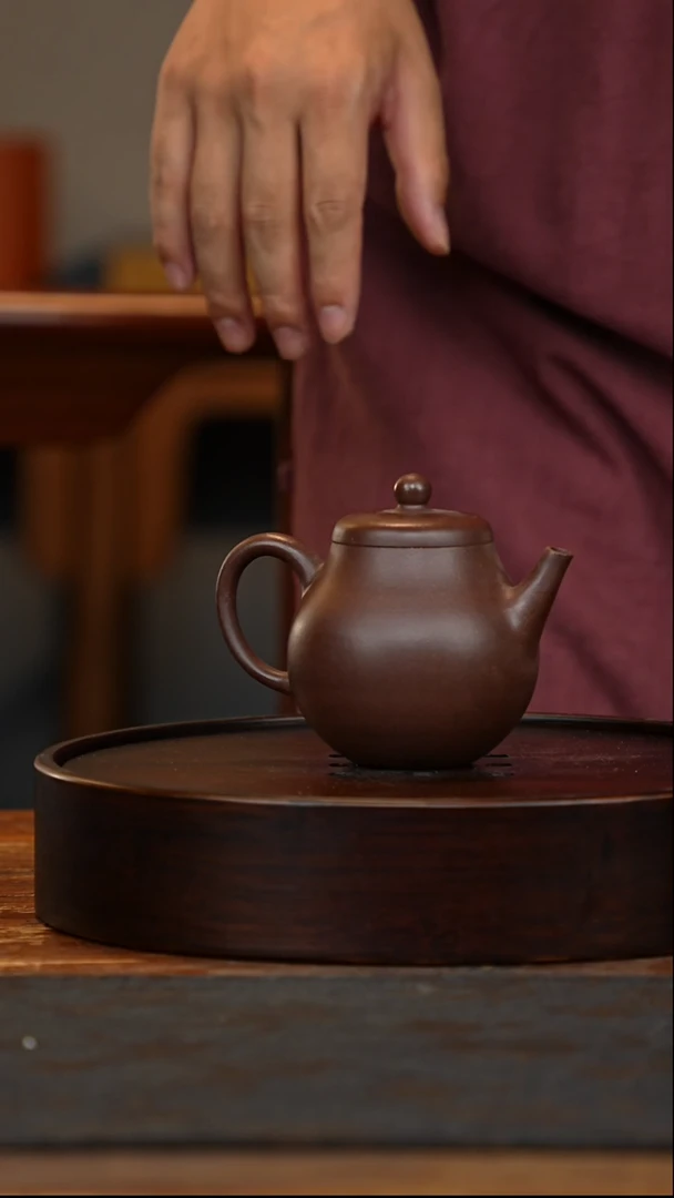 茶壶紫砂高梨形壶