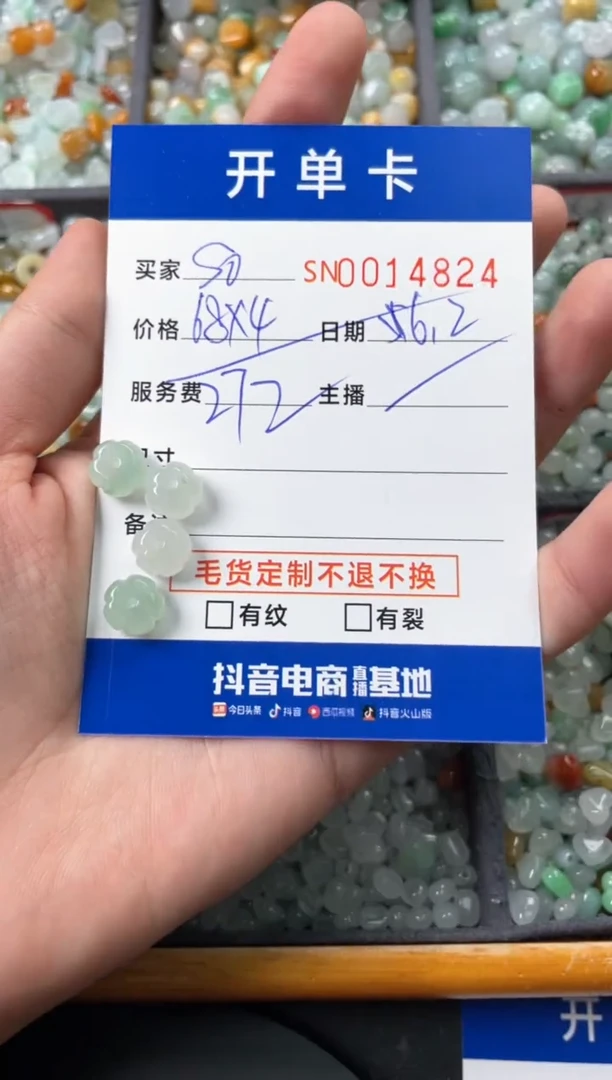 翡翠未镶嵌颈饰00014824