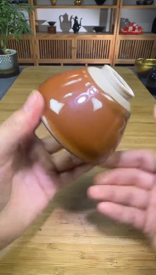 茶盏茶盏888888束口柴烧福利柿红