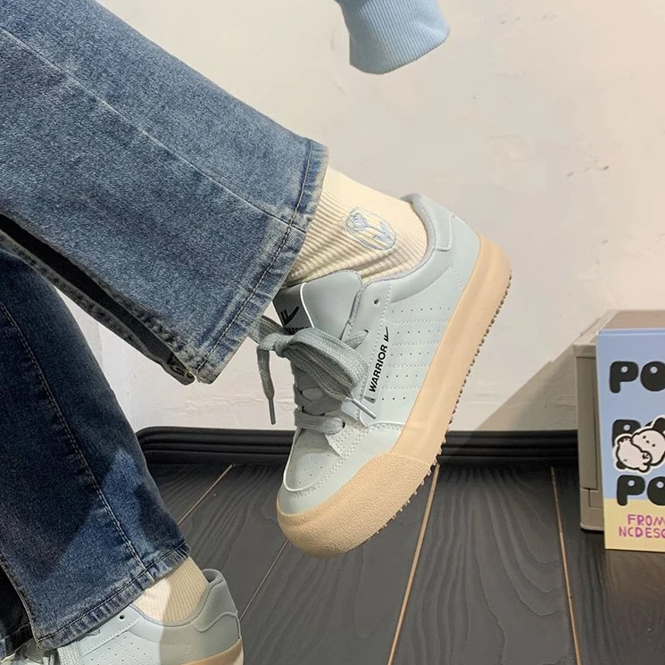 回力厚底板鞋女2025春季新款chic小众设计百搭女鞋港风小白鞋子女